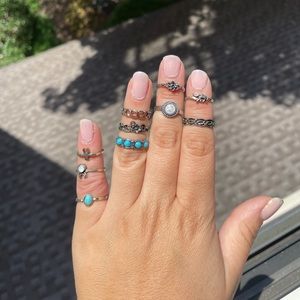 Multi color ring set